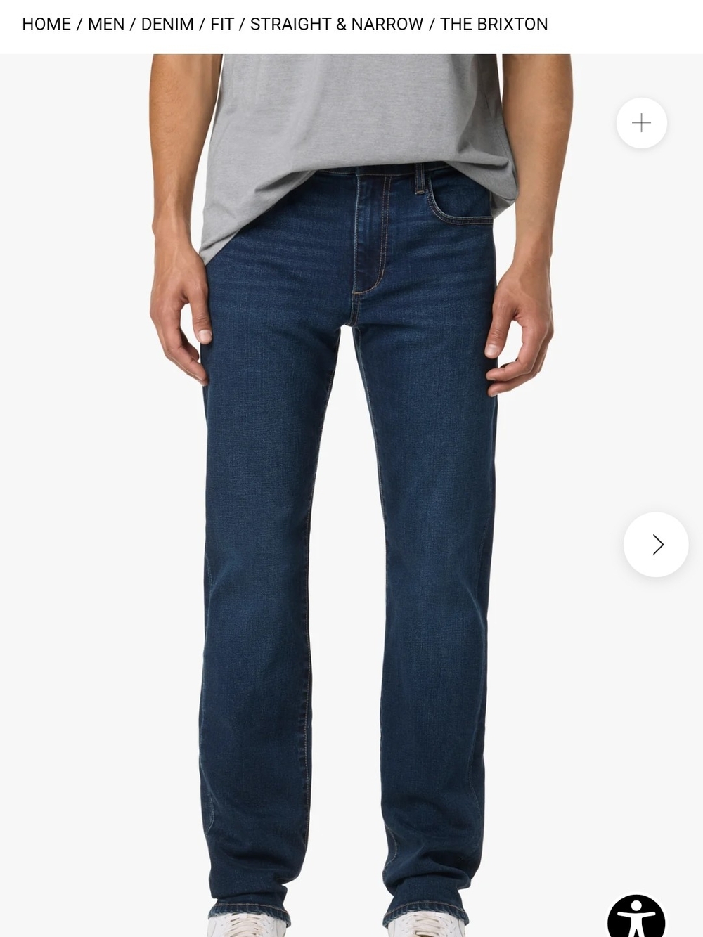 Joe's Jeans Men’s Straight Leg Jeans - Dark Blue